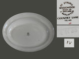 Wedgwood Etruria Country Lane Oval Serving Platter 12" X 10" Discontinued Vintage Farmhouse Country Dinnerware