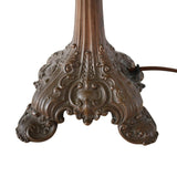 Art Nouveau Wilkinson Bronze Leaded Glass Lamp No. 515 Working Gorgeous Antique Lighting
