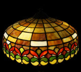 Art Nouveau Wilkinson Bronze Leaded Glass Lamp No. 515 Working Gorgeous Antique Lighting - Premier Estate Gallery 3