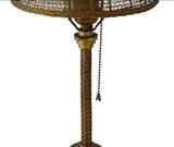 Art Deco John Vassos for Wirecraft Brass Woven Accent Lamp Superb Gold Decor