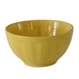Antique Farmhouse Yellow Stoneware Batter Bowl Mixing Bowl Yellow Ware - Premier Estate Gallery