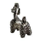 Estate Sterling Silver Coifed Poodle Figurine Israel Vintage Dog Collectible
