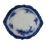 Antique Flow Blue 10" Serving Bowl Tourlaine Stanley Pottery Blue & White Decor - Premier Estate Gallery 