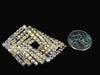 Vintage AB Rhinestone Jewelry Set Brooch Earrings Geometric MOD - Premier Estate Gallery
 - 4