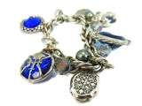 Vintage Accessocraft Charm Bracelet Blue Renaissance Style - Premier Estate Gallery
 - 2