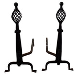 Vintage Mission Style Spiral Andirons with Matching Tools - Premier Estate Gallery 2