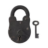 Big 1960s 70s Antique Style Iron Padlock with Key Great Industrial Industrial Farmhouse Decor - Premier Estate Gallery 1