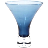 Modern Art Glass Cocktail Glasses X3 Multi Color Funnel Shape - Premier Estate Gallery 3