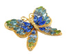 Vintage Butterfly Rhinestone Brooch Napier Blues and Green Large - Premier Estate Gallery
 - 2