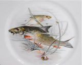 Antique Porcelain Fish Platter Fish Plate Set B. Bloch Eichwald Porcelain 10 pc