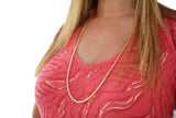 14k Gold Box Link Vintage Chain Long 31 inch Gold Chain 17.7g