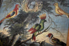Folk Art Painting Birds of Paradise 19th Century in Gilt Frame - Premier Estate Gallery 2