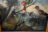 Folk Art Painting Birds of Paradise 19th Century in Gilt Frame - Premier Estate Gallery 3