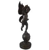 19th Century Bronze Cherub Holding Torch on Celestial Globe Statue in the likeness of Emile Bruchon - Premier Estate Gallery 3
