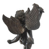 19th Century Bronze Cherub Holding Torch on Celestial Globe Statue in the likeness of Emile Bruchon