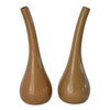 Royal Haeger Modern Simplicity Bulbous Vases Pair 040-76 Natural Decor MCM Style Minimalist - Premier Estate Gallery