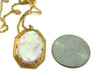 Antique Pink Coral Cameo Pendant 10k Gold w 14k Gold Chain - Premier Estate Gallery
 - 2