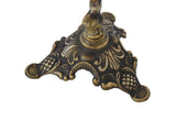 1950s Brass Cherub Putti Candlestick Holders Ornate Pair, Gold Decor, Hollywood Regency, Italianate