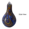 Fantastic MURANO Art Glass Vase Cobalt Blue with Orange Yellow Draping Highly Saturated MCM - Premier Estate Gallery 2