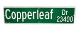 Copperleaf Dr Authentic Large Street Sign Industrial Decor Bar Restaurant Decor - Premier Estate Gallery