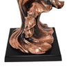 Estate Copper Cast Art Neauveau Style Nymph Statue Sculpture Incredible Decor