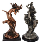 Estate Copper Cast Art Neauveau Style Nymph Nude Statue Sculpture - Premier Estate Gallery 5