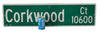 Authentic Street Sign Great for WINE BAR or Restaurant Decor CORKWOOD CT - Premier Estate Gallery 1