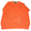 Y2K Tommy Hilfiger Orange Crew Neck Sweater Preppy Style Fantastic Color Men's Or Unisex - Premier Estate Gallery