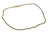 14k  Dainty Ankle Bracelet or Men's Gold Bracelet 10 inch - Premier Estate Gallery 2