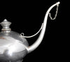 S. Sternau Antique Oil Lamp Filler Nickel Plated Ornate Style c1890s