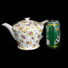 1930s Rose Chintz Porcelain Teapot Pink Lavender Yellow Roses Hotta Yu Shoten Co French Country Decor