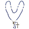 Sterling Silver Cobalt Blue Faceted Rosary Beads Our Lady of Fatima Vintage Rosaries 5 Decade - Premier Estate Gallery 3