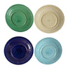 Authentic Vintage Fiesta Dinner Plates Old Ivory Cobalt Light Green Turquoise X4