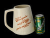 Vintage Schlitz "Out of Beer Unthinkable" Large 2 Liter Beer Mug c1970 Breweriana