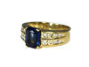 14k Gold Sapphire Crystal Ring with Natural Diamonds - Premier Estate Gallery 2