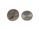 19th Century Enamel Gilt Buttons in 10k Gold Set of Eleven Roses - Premier Estate Gallery 4