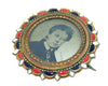 Antique Picture Brooch Brass and Enamel c1880s - Premier Estate Gallery
 - 2