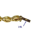 Estate 14k Gold Fancy Link Chain 24 inch
