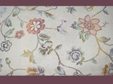 Antique Mahogany Empire Footstool Ottaman c1860 Reupholstered Floral Brocade Victorian Decor