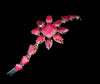 Opaque Ruby Flower Bracelet 86 Carats Silver Boho Style - Premier Estate Gallery
 - 1