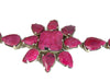 Opaque Ruby Flower Bracelet 86 Carats Silver Boho Style - Premier Estate Gallery
 - 5