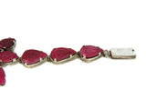 Opaque Ruby Flower Bracelet 86 Carats Silver Boho Style - Premier Estate Gallery
 - 6