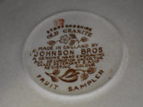 Vintage Johnson Bros Old Granite Fruit Sampler Cups and Saucers 4 Sets