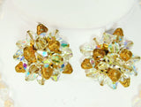 Vintage Crystal Necklace Earring Set Filigree End Caps Glamorous - Premier Estate Gallery
 - 5