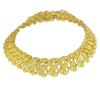 1960s Glamourous Gold Plated Wide Fancy Link Necklace 18" - Premier Estate Gallery 