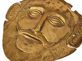 c1900 Gold Plated Mycenaean Death Mask of Agamemnon Ancient Greek Reproduction - Premier Estate Gallery 3