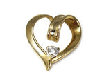 14k Gold Diamond Heart Pendant - Premier Estate Gallery 1