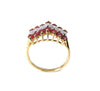 Ruby Diamond Chevron Ring 14k Gold - Premier Estate Gallery
 - 4