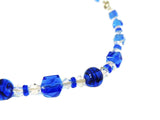 Deco Blue Czech Glass Crystal Necklace - Premier Estate Gallery
 - 4