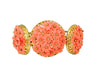 Vintage Hinged Bangle Cuff Bracelet Flower Bouquets Coral Peach - Premier Estate Gallery
 - 6